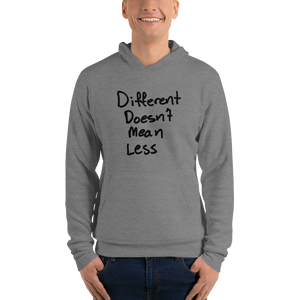 Different Doesn't Mean Less - Unisex hoodie