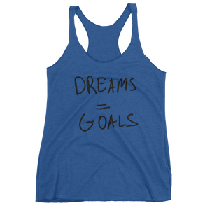 Dreams Goals - Women's Racerback Tank